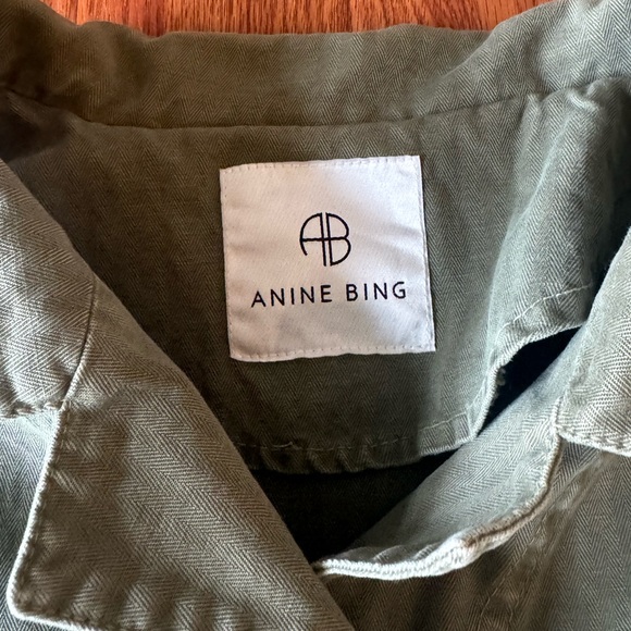 Anine Bing Boxy Green Jacket - Picture 3 of 5